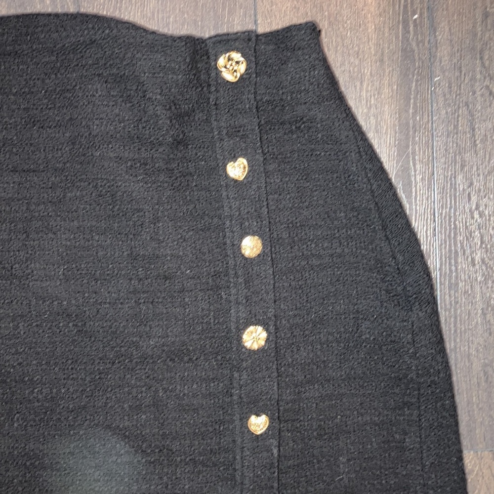 Midi slit black skirt - Picture 7 of 11